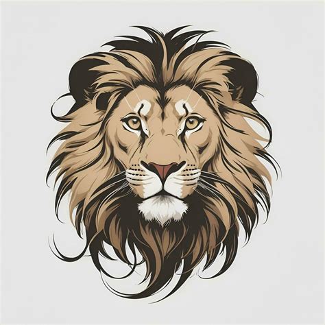 Lion head illustration, AI generated 33517268 Stock Photo at Vecteezy