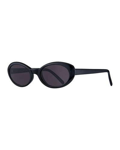 Black Oval Sunglasses | Neiman Marcus