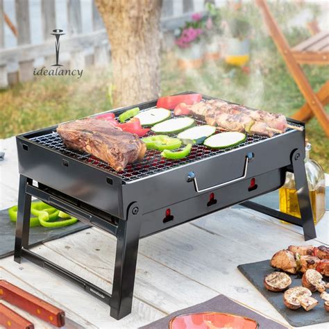 Portable & Foldable BBQ Grill Space Saver | Idealancy