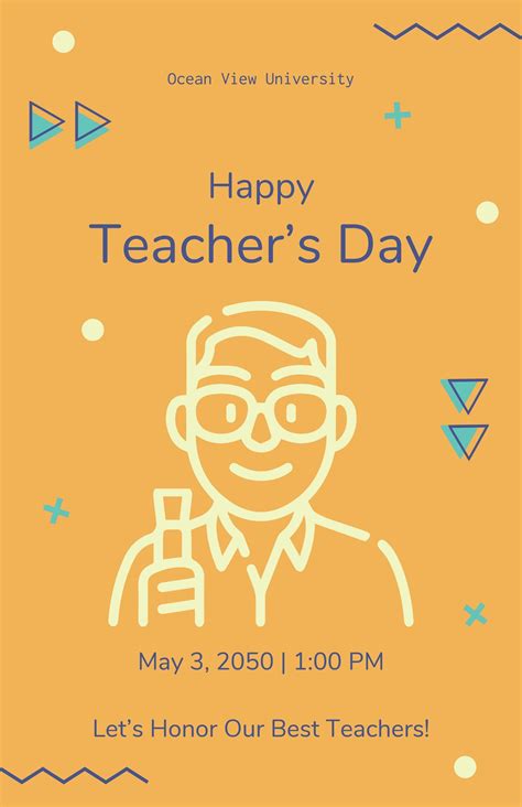 Teacher Poster Template in Word - FREE Download | Template.net