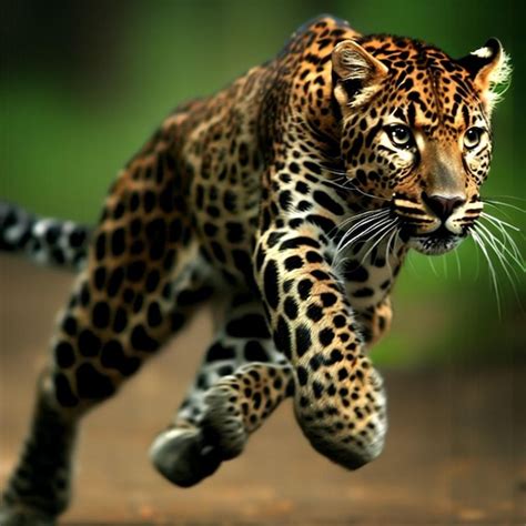 Premium AI Image | jaguar running