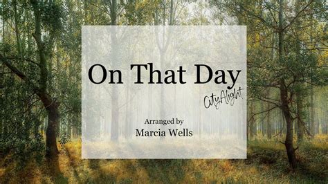 On That Day (CityAlight) Piano Solo – Marcia Wells Piano