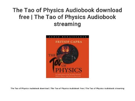 The Tao of Physics Audiobook download free | The Tao of Physics Audio…