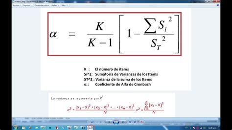 Calculo Alfa De Cronbach, excel paso a paso, manual, programa SPSS21 - YouTube