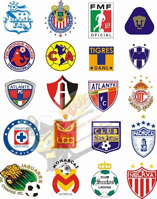 El Rincon del Teacher: Logos vectorizados de los Equipos de Futbol Mexicanos