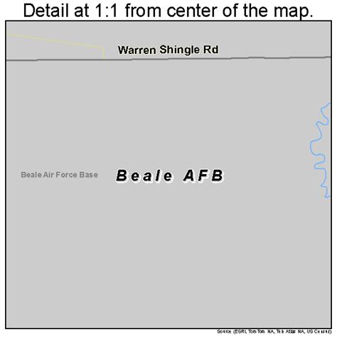 Beale AFB California Street Map 0604576