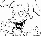 Sideshow Bob Coloring Pages Sketch Page sketch template