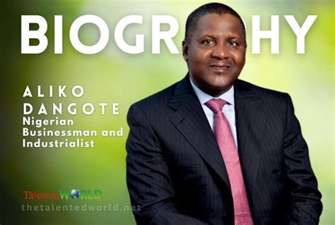 Aliko Dangote Biography, Net Worth, Age, Family & Career | TheTalentedWorld