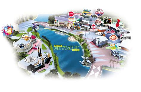 CityWalk Map, Universal Orlando Resort | Wish Upon a Star With Us