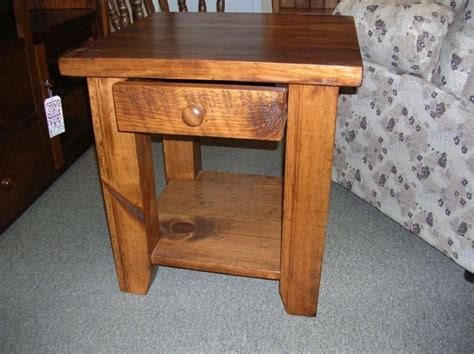 Rough Sawn Pine End Table - Solid Wood Mennonite Furniture Hart's Country Furniture Sutton