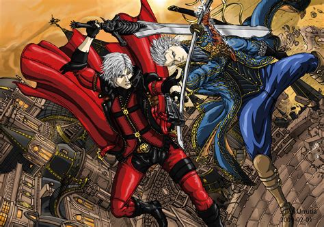 Dante vs Vergil by Txikimorin on DeviantArt