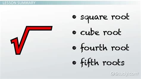 Root Sign In Maths : The radical symbol, the root index, and the radicand.