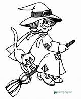 Halloween Coloring Pages Printable Witches sketch template
