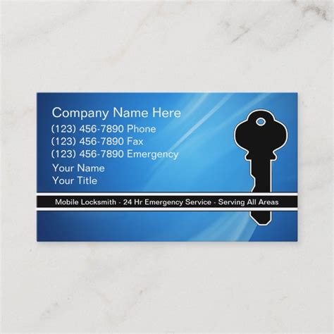 Locksmith Business Cards | Zazzle