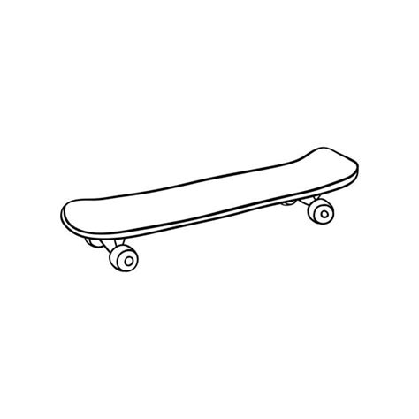 560+ Black And White Skateboard Stock Illustrations, Royalty-Free ...