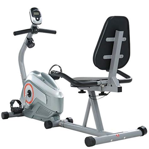 Blackpoolfa Recumbent Exercise Bike with 8 Magnetic Resistance Levels, Pulse Sensor, Large LCD ...