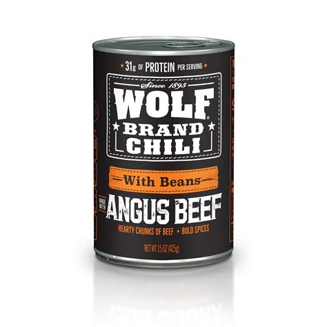 WOLF BRAND Angus With Beans Chili, 15 oz. - Walmart.com