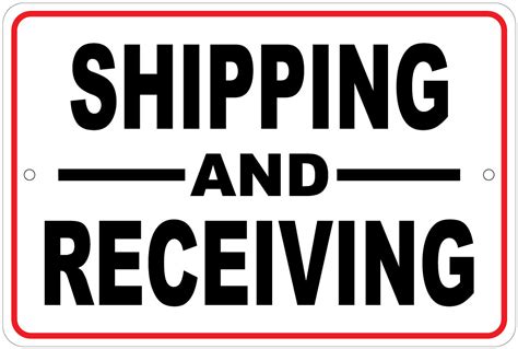 Shipping And Receiving 8"x12" Aluminum Sign | eBay