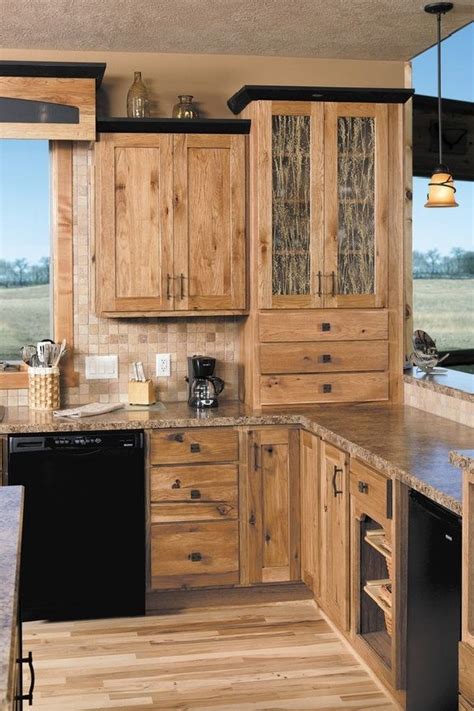 25 ideas for naturally beautiful hickory cabinets in the kitchen ...