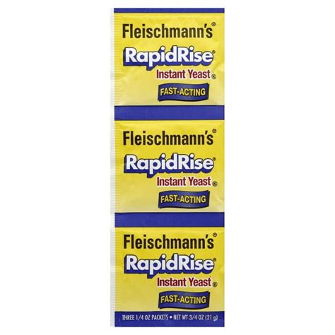 Fleischmann's Rapid Rise Instant Fast-Acting Dry Yeast Package - Walmart.com