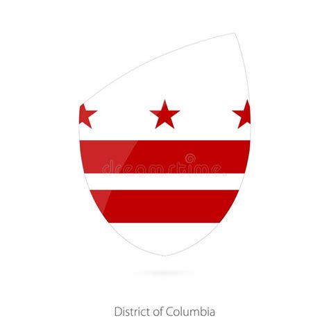 Flag of District of Columbia Stock Vector - Illustration of emblem, sport: 136374091