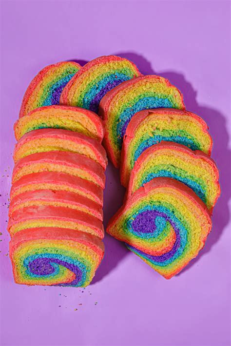 Easy Rainbow Bread Recipe - Sandwich Loaf - kiyafries