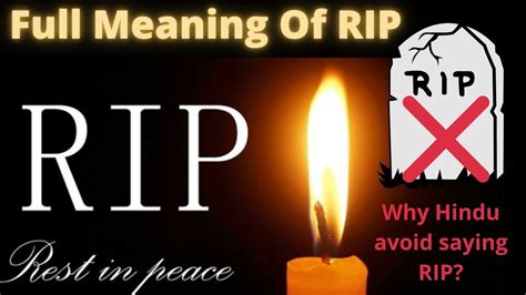 What is RIP? RIP History? Real Meaning of RIP | Rest In Peace| - YouTube