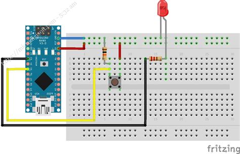 How to use a Push Button with Arduino Nano