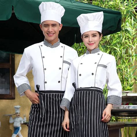 New Arrival Chef's Uniform Long Sleeve Hotel Cooker's Outfit Hotel ...