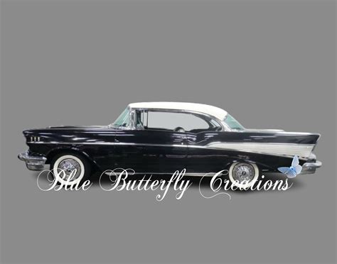 1957 Chevy Bel Air Digital PNG, Chevy Classic Car PNG, Antique Chevy ...