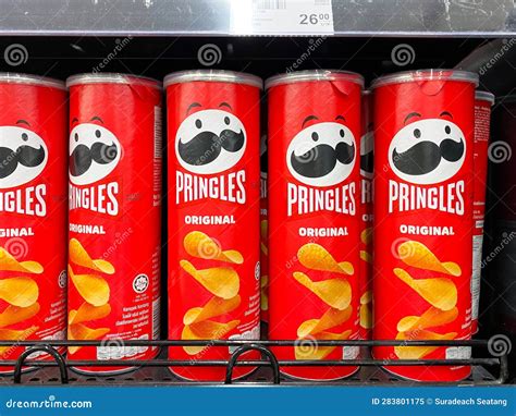 Many Flavors of Pringles Potato Chip on Shelf on 7-11 Editorial Image ...