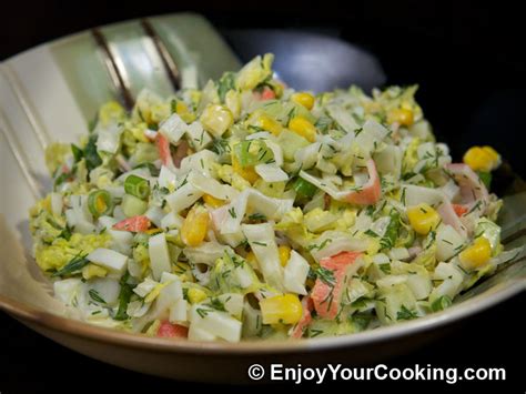 Crab Sticks Salad with Napa and Cucumber | Recipe | My Homemade Food Recipes & Tips ...