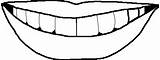 Mouth Coloring Page Sketch sketch template