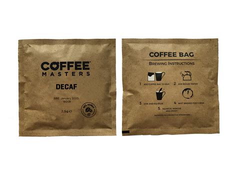 Decaf Coffee bags ; 100x7.5g