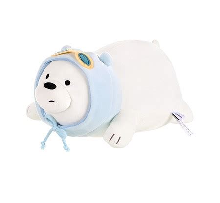 We Bare Bears Lying Plush Toy (Ice Bear) – MINISO Bahrain