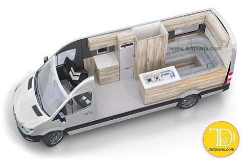 3D Layout Design for Caravans, Motorhomes - 3D Floor Plans