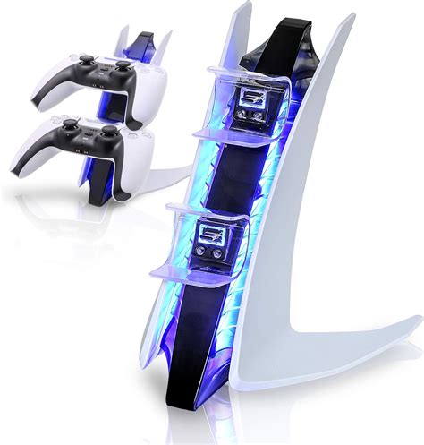 Amazon.com: PS5 Controller Charger, with LED Lights and Charger Cable ...