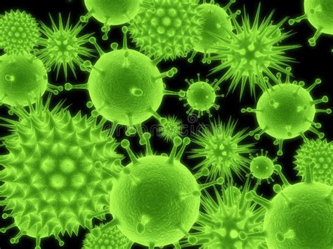 Virus vert illustration stock. Illustration du rendez - 2896849