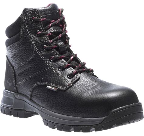 Wolverine Boots: Women's 10181 Black Piper Composite Toe Waterproof Work Boot