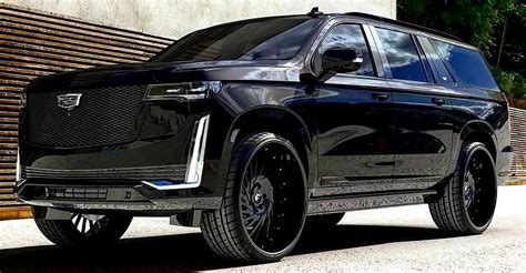 Tinted Cadillac Escalade On Black Forgiato Wheels ! | Cadillac escalade ...