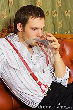 Man Drinking Whiskey Stock Photo - Image: 4028780