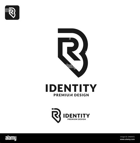 Initial rb letter logo with creative modern business typography vector ...