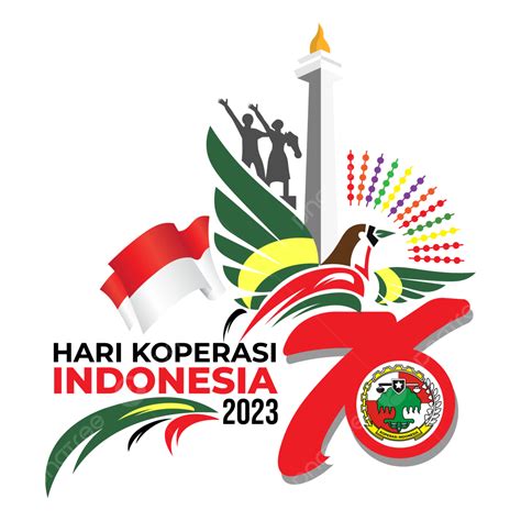 Logo Resmi Hari Koperasi Indonesia Ke 76 Tahun 2023 Vektor, Logo Resmi ...