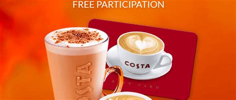 Win a £100 Costa Coffee Gift Card | Free Stuff