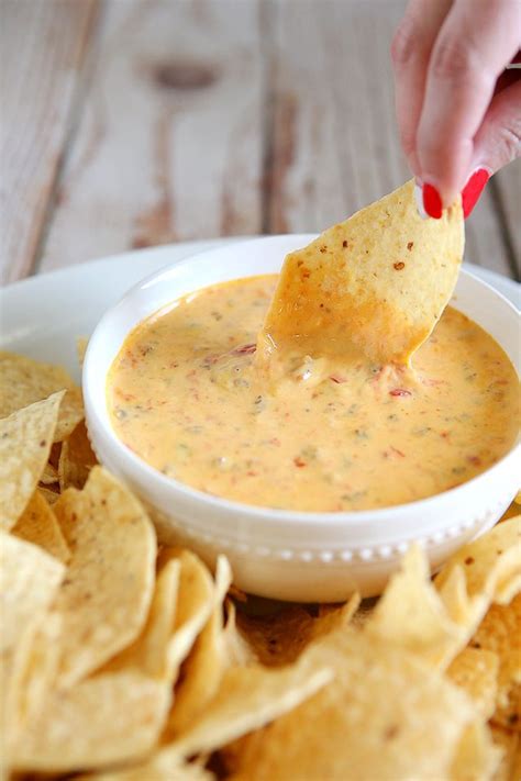 RO*TEL and Velveeta Queso Dip - Eighteen25 | Velveeta queso, Queso dip velveeta, Queso dip