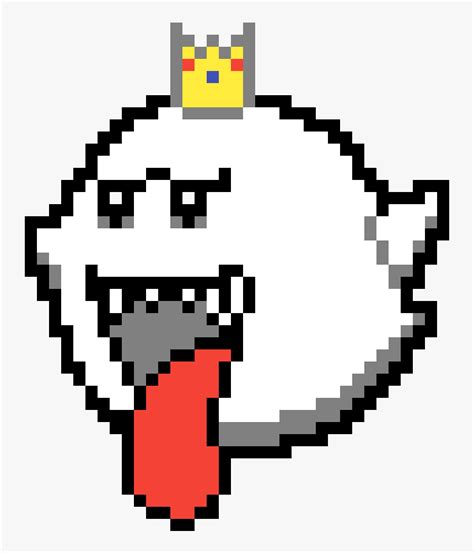 Mario Boo Pixel Art, HD Png Download , Transparent Png Image - PNGitem