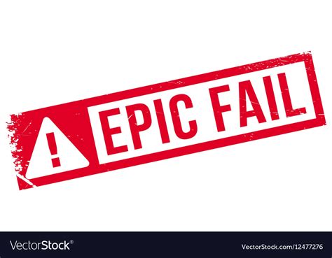 Epic Fail rubber stamp Royalty Free Vector Image