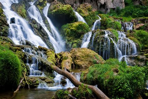 Waterfall, Landscape rock, Rock waterfall