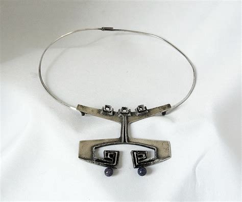 Very rare RELO 925 silver modernist necklace from th... | Vintage Jewels