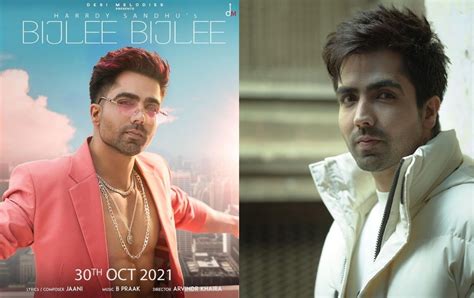 Bijlee Bijlee poster featuring Harddy Sandhu is out now